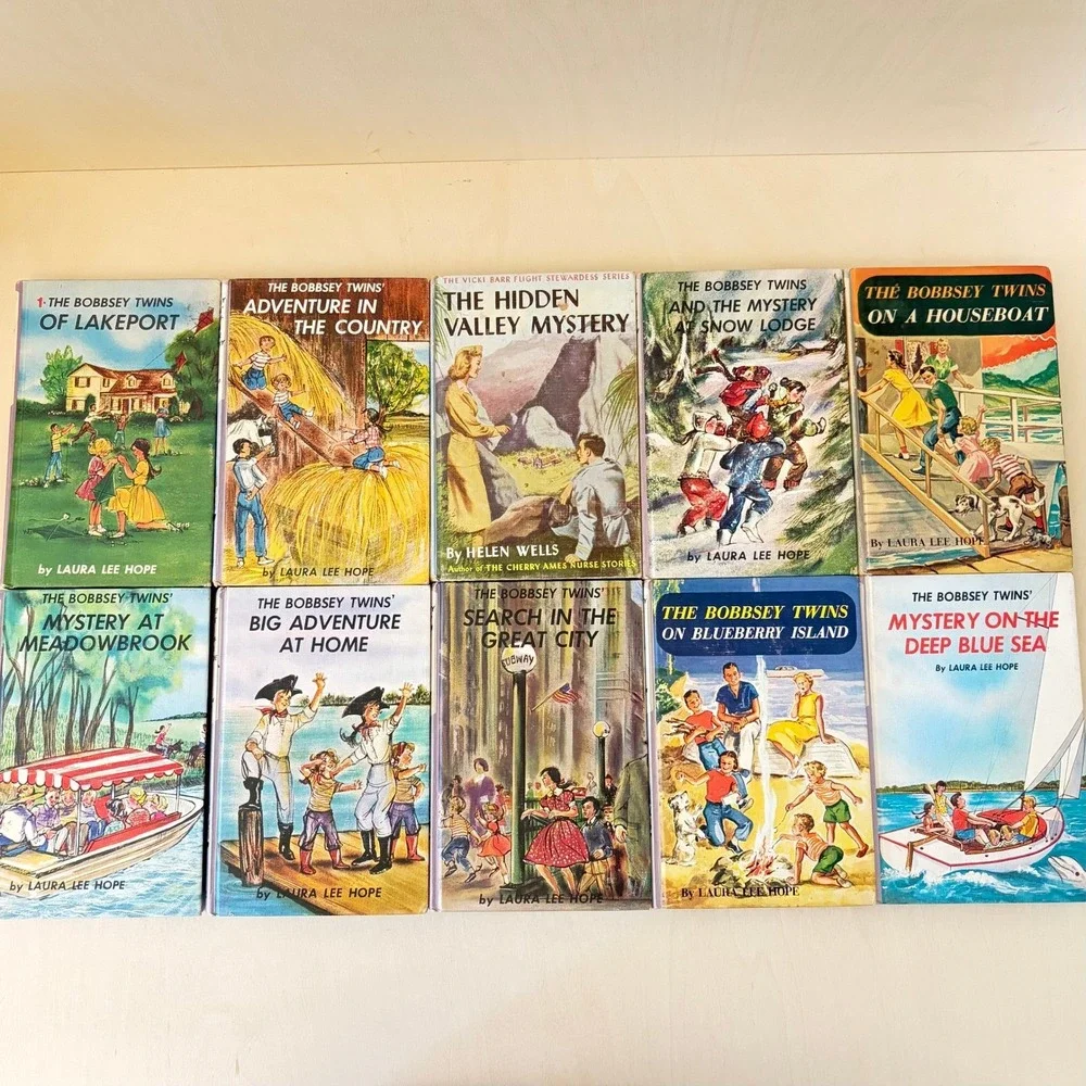 Bobbsey Twins Lot of 37 Book Set Vintage Hardcover Kids Mystery Series Nostalgic